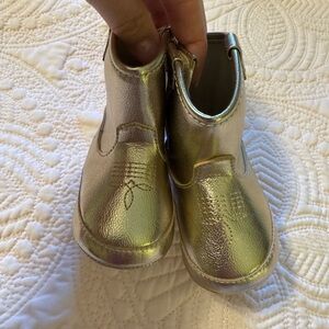 Gold Kids Boots